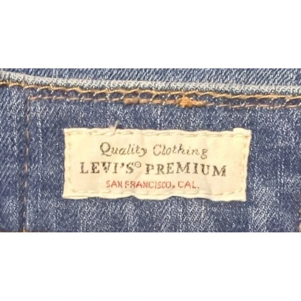 Levi's Premium 502 Big E Regular Taper Fit Mens Jeans 32x34 Stonewashed Zip Fly